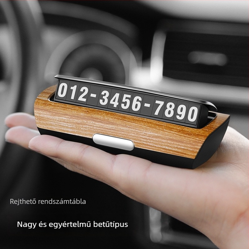 Autó ideiglenes parkolási tábla, műanyag, modell 1600, rejtett típus