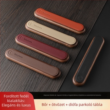Fából készült ideiglenes parkolási jelzőtábla, flip-cover modell; márka ms; testre szabható logóval; licencelt magáncímke