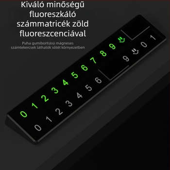 Xunhao rejtett ideiglenes parkolólemez, fém, modell XH-TC105, licenselt magáncímke