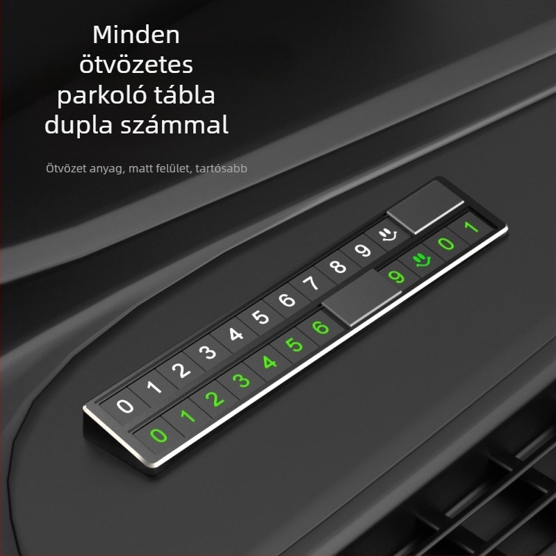 Xunhao rejtett ideiglenes parkolólemez, fém, modell XH-TC105, licenselt magáncímke
