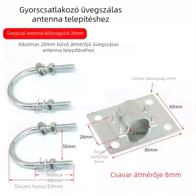 Üvegszálas antenna szerelő tartó kültéri használatra (Anyag: üvegszál; Használat: kültéri; Márka: Chenyuxin)