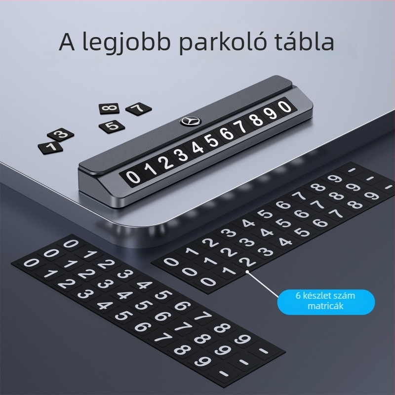 Rejtett parkolási jelzőtábla (TC109) – Fém, logó nyomtatás, személyre szabható, licencelt magán címke