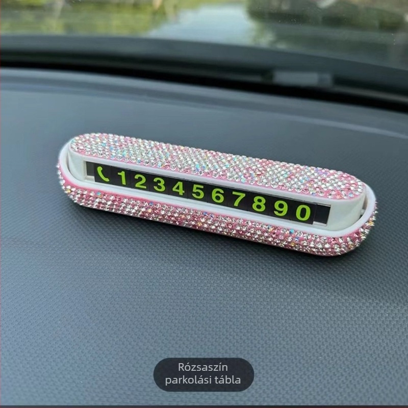Műanyag autó dísz, ideiglenes parkolási tábla és logó nyomtatás