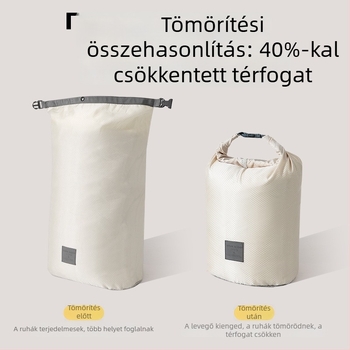 Összehúzható ruhatároló táska, hordozható, nagy kapacitású, porálló, utazáshoz