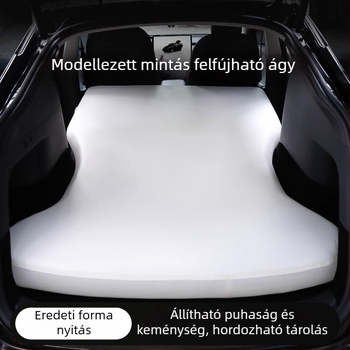 Tesla Model Y hátsó ülésekhez illeszkedő autóba való felfújható matrac – éjszakai kempinghez (PVC)