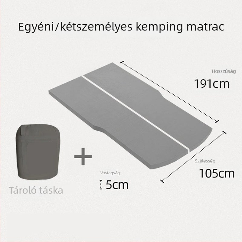 Tesla Model Y/3 kompatibil memóriahab matrac autó-kempinghez – nem felfújható, 10 kg, teherbírás 300 kg, logóval ellátva