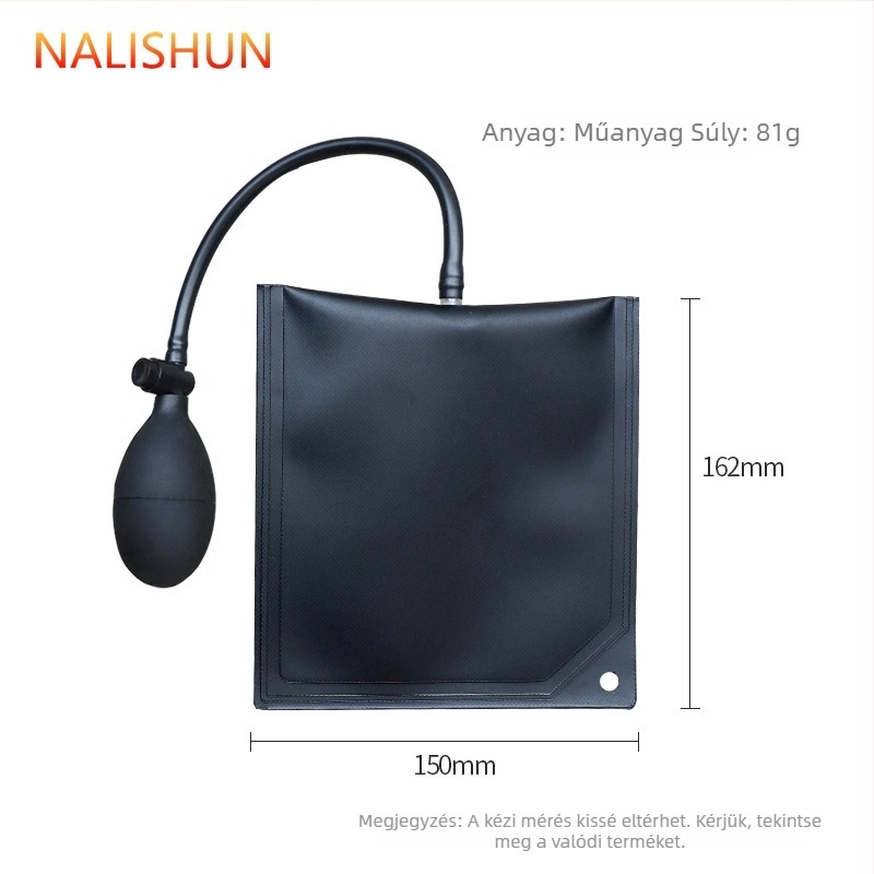 Ajtó- és ablakbeépítő légzsák helymeghatározó, állítható, műanyag, tömeg 69 g