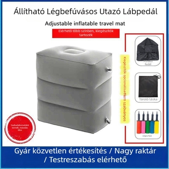 Felfújható lábtámasz, flockolt PVC, 0,4 mm vastagság, állítható, modell ZM403046-0202