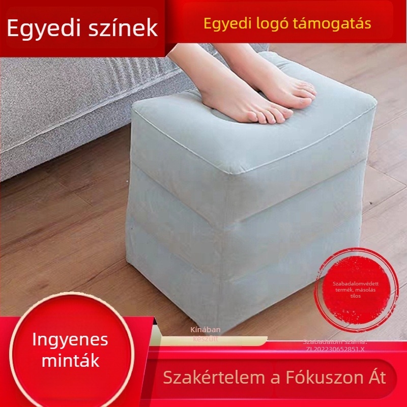 Felfújható lábtámasz, flockolt PVC, 0,4 mm vastagság, állítható, modell ZM403046-0202