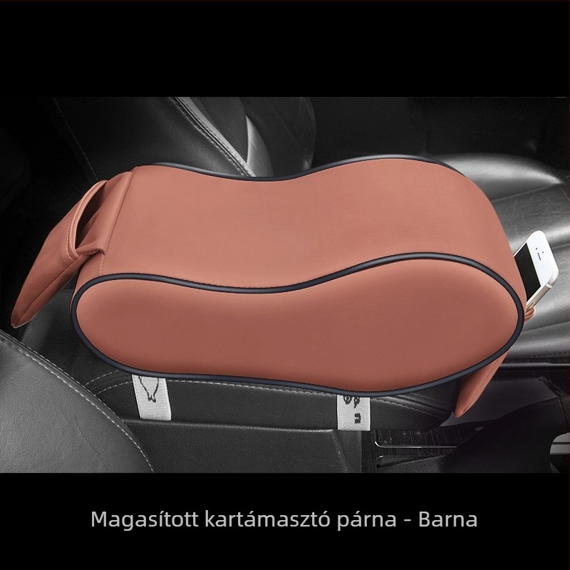 PU magasságot növelő kartámasz párna autóhoz, bőr borítással, szivaccsal töltve, kompatibilis több mint 99%-os modellhez