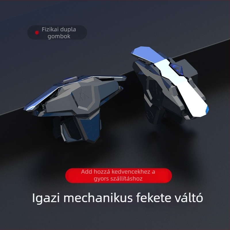 JS66 játékkontroller pulzuskapcsolóval PUBG Mobile, Naraka Bladepoint és CrossFire számára — USB interfész, ABS ház, rezgésmentes, kompatibilis iOS és Android