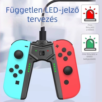 Töltőmarkolat Nintendo Switch Joy-Con (OLED) – bal és jobb oldalhoz, USB-C töltőkábel a csomagban