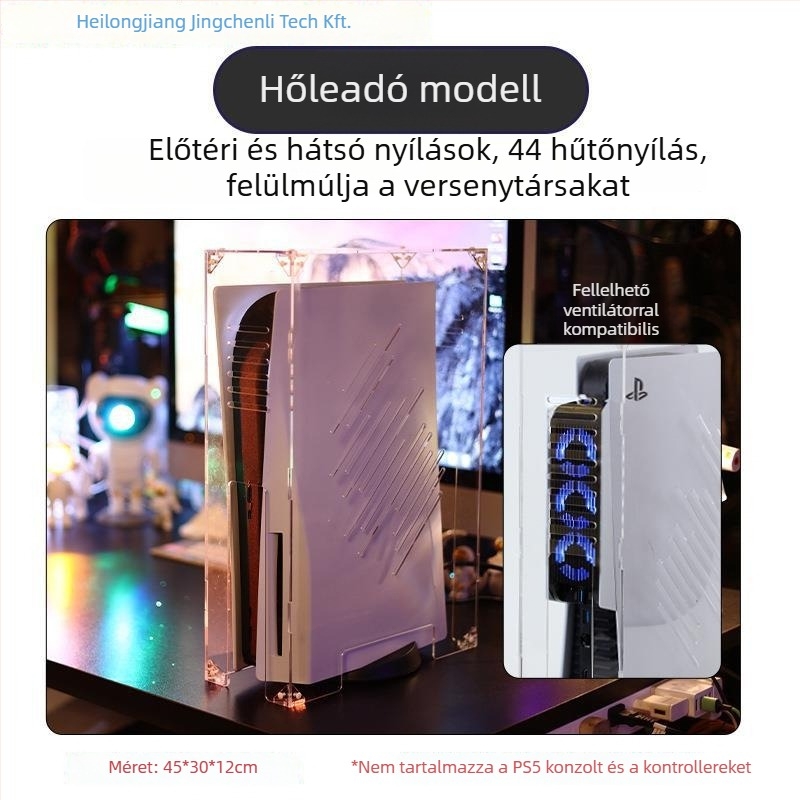 Akril porvédő burkolat – DC modell, Blue Whale, univerzális, egy fedéllel