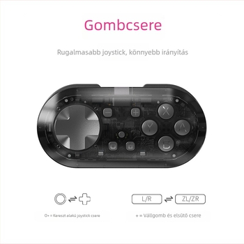 Játékvezérlő YS54 - Vezeték nélküli rezgő funkcióval Switch/Android/PC-hez, TYPE-C interfész, ABS+PC