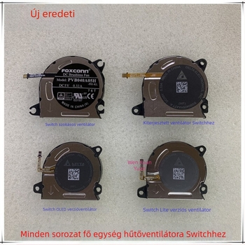 Switch OLED/Lite hűtőventilátor beépített radiátorral — kompatibil a Switch sorozattal, 60 g, alumínium ötvözet + ABS