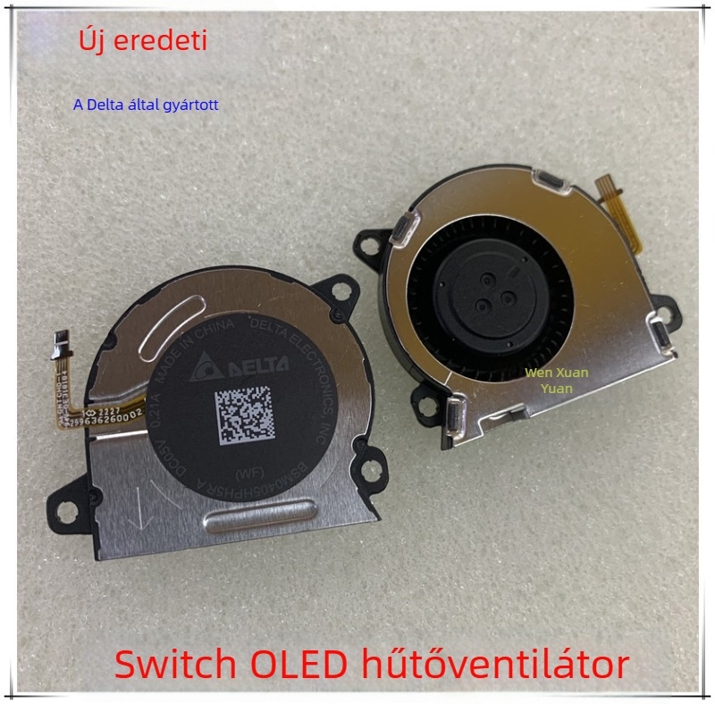 Switch OLED/Lite hűtőventilátor beépített radiátorral — kompatibil a Switch sorozattal, 60 g, alumínium ötvözet + ABS