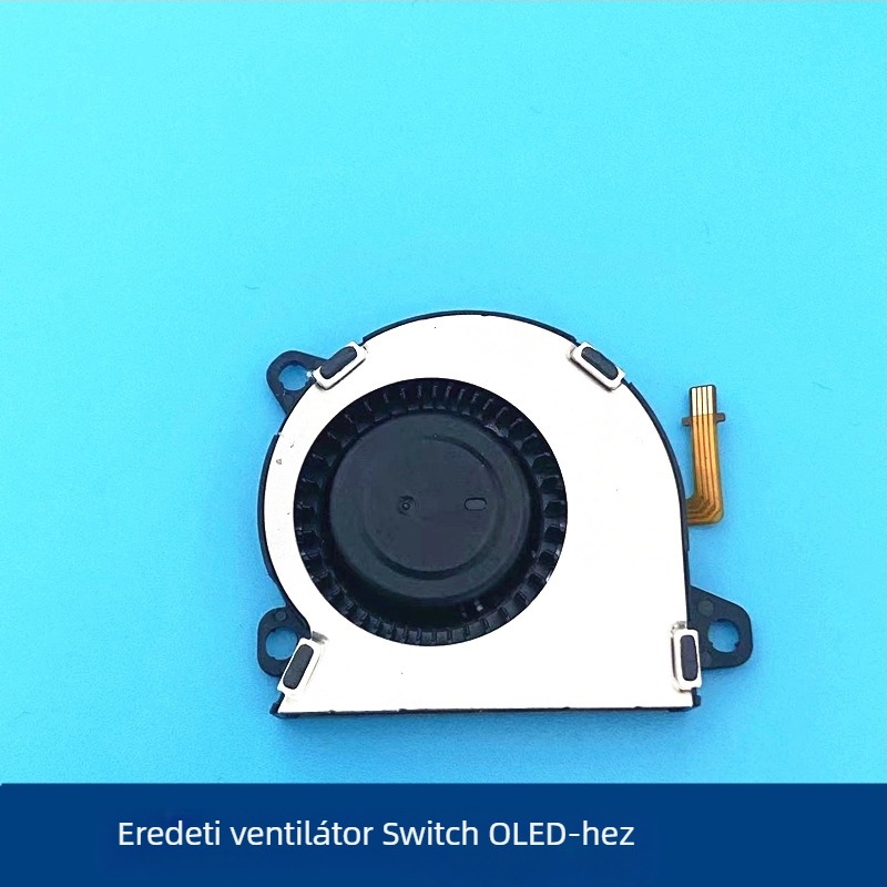 Nintendo Switch OLED és Switch Lite hűtőventilátor, fém ház, kábelcsatlakozós interfész, tömeg 20 g