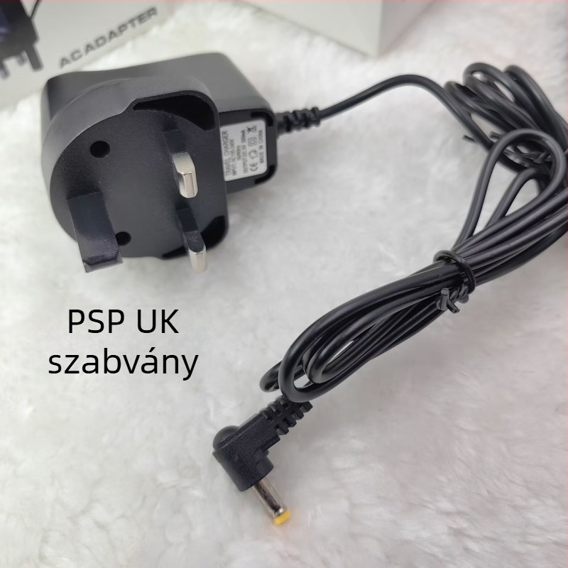 Játékkonzolos töltő PSP/NDSL/3DS/SP – kimenet 5.2V, 1.2 m kábel, bemenet 110–240V