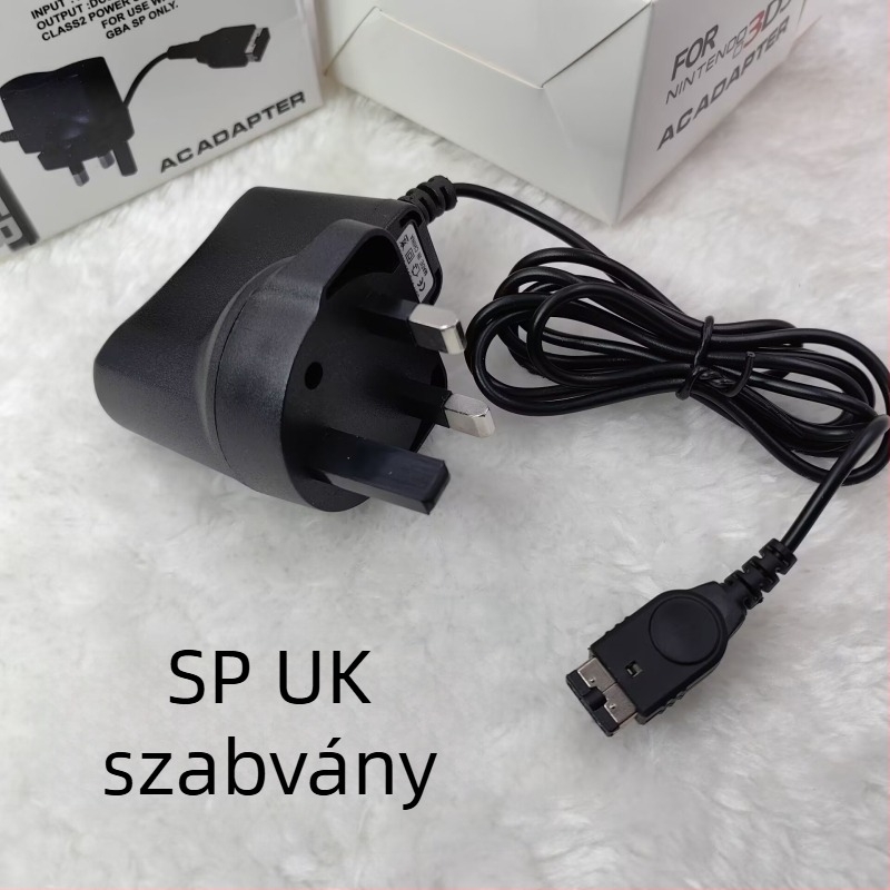 Játékkonzolos töltő PSP/NDSL/3DS/SP – kimenet 5.2V, 1.2 m kábel, bemenet 110–240V