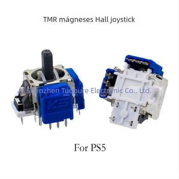Hall joystick, modell TMR PS5/PS4/Xbox/Sw, interfész: plug-board, csatlakozás: hegesztés, anyagok: műanyag, réz, vas