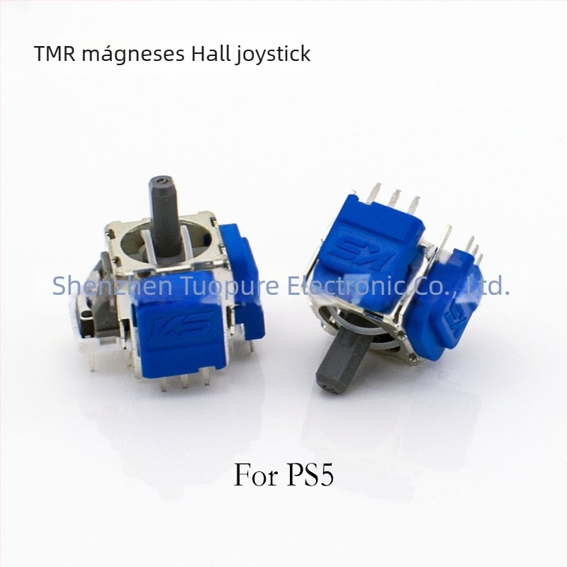 Hall joystick, modell TMR PS5/PS4/Xbox/Sw, interfész: plug-board, csatlakozás: hegesztés, anyagok: műanyag, réz, vas
