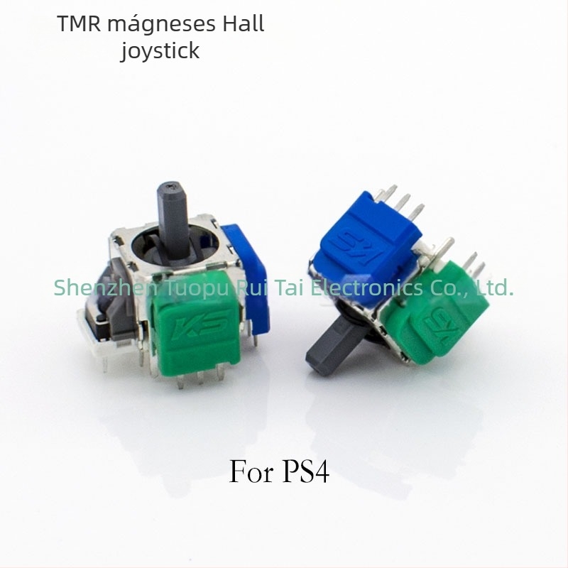 Hall joystick, modell TMR PS5/PS4/Xbox/Sw, interfész: plug-board, csatlakozás: hegesztés, anyagok: műanyag, réz, vas