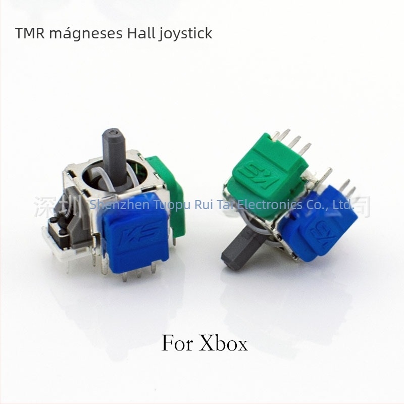Hall joystick, modell TMR PS5/PS4/Xbox/Sw, interfész: plug-board, csatlakozás: hegesztés, anyagok: műanyag, réz, vas