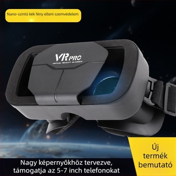 Fejre illeszkedő VR szemüveg mobiltelefonhoz, 3D virtuális valóság filmekhez és játékokhoz | Kijelző: 300; Videó bemenet: telefon; Felbontás: 720-1080; Képernyő mérete: 4-7