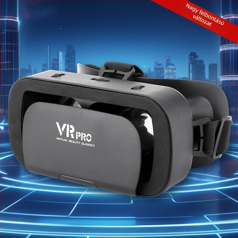 Fejre illeszkedő VR szemüveg mobiltelefonhoz, 3D virtuális valóság filmekhez és játékokhoz | Kijelző: 300; Videó bemenet: telefon; Felbontás: 720-1080; Képernyő mérete: 4-7