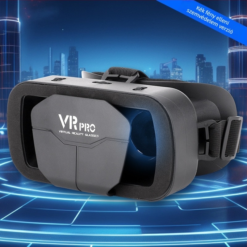 Fejre illeszkedő VR szemüveg mobiltelefonhoz, 3D virtuális valóság filmekhez és játékokhoz | Kijelző: 300; Videó bemenet: telefon; Felbontás: 720-1080; Képernyő mérete: 4-7