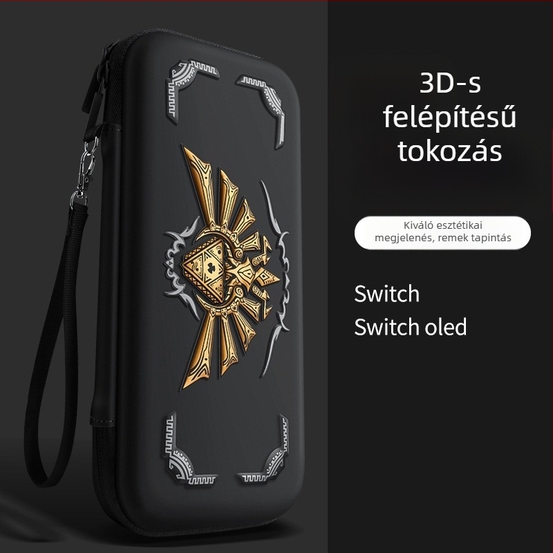 Nintendo Switch és OLED védőtok, PU+EVA tároló táska/doboz, 220 g