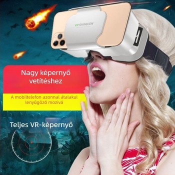 VR szemüveg mobiltelefonhoz – szemvédő, 3D sztereo, panorámás nézet, beépített kijelző nélkül