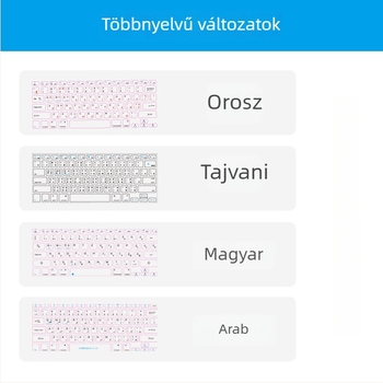 Membrán billentyűzet — 66 gomb, Bluetooth interfész, háttérvilágítás, szilikon anyag (66 gomb; Bluetooth interfész; háttérvilágítás; szilikon anyag)