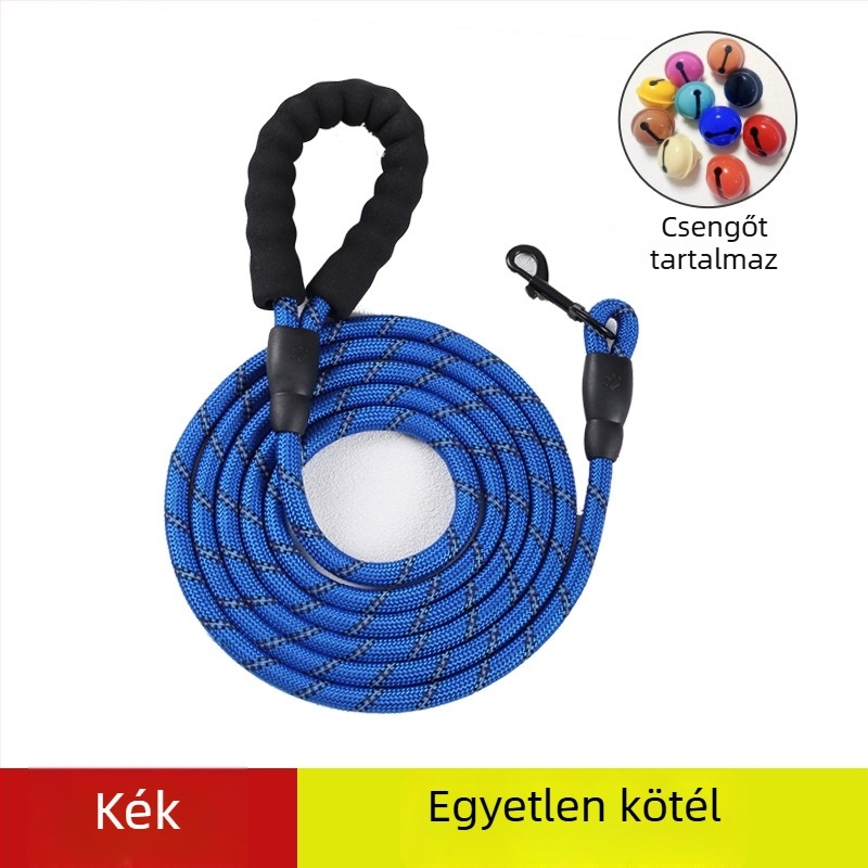 Nylon kutyapóráz, 2–3 m hosszú, kis-, közép- és nagytestű kutyáknak.
