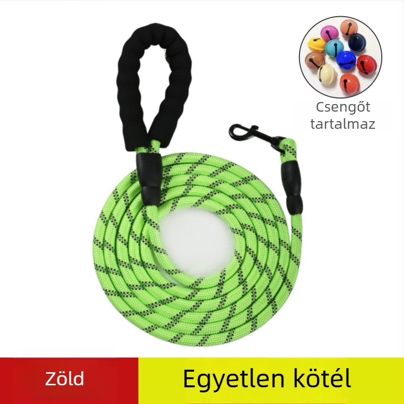 Nylon kutyapóráz, 2–3 m hosszú, kis-, közép- és nagytestű kutyáknak.