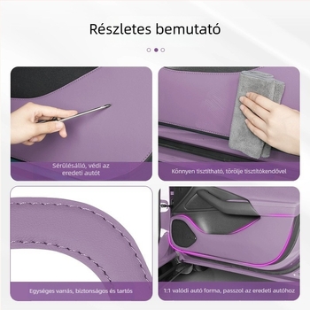 Xiaomi SU7 Ajtó Anti-Kick Párna — Nappa bőr 3D hab, kopás- és karcolásálló, 7 darab védőlemez készlet autóhoz