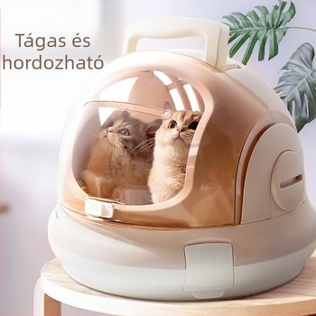Macska űr-kapszula formájú hordtáska, hordozható háziállat-kuckó hátizsák, nagy kapacitás