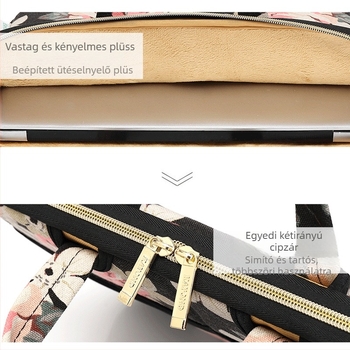 Kayond KY-20 Notebook/Tabletes válltáska – Vászon, Cipzár, Belső cipzáros zseb, Telefon zseb, Csíkos minta