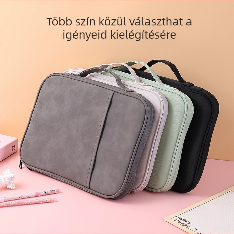 Yangu nylon iPad táska — vízálló, ultra-könnyű, kopásálló, poliészter bélés, uniszex, városi egyszerű stílusú hordozható aktatáska