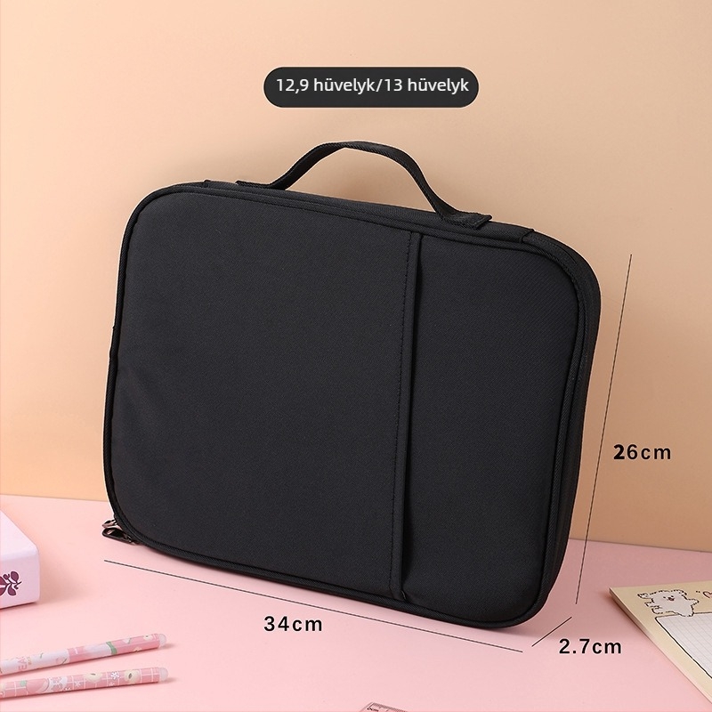 Yangu nylon iPad táska — vízálló, ultra-könnyű, kopásálló, poliészter bélés, uniszex, városi egyszerű stílusú hordozható aktatáska