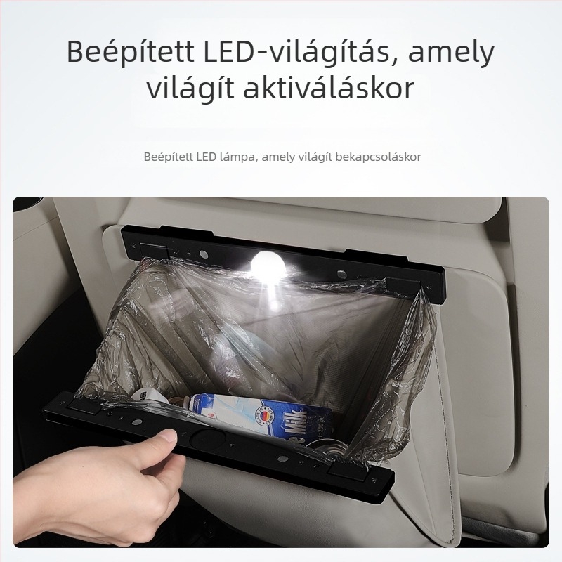 Hátsó üléstároló táska – bőr, LED-del, függő, vízálló, az Ideal L7/L8/L9/L6 modellhez