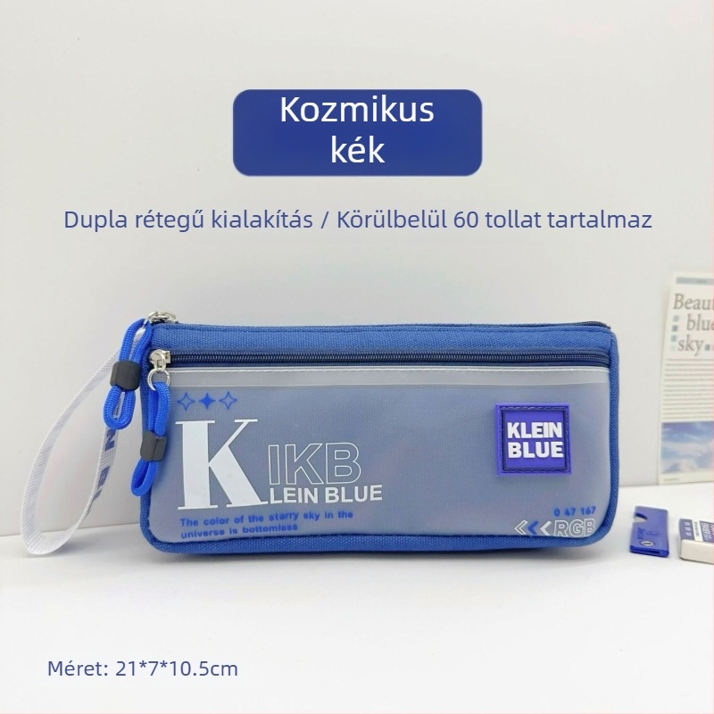 Vászon tolltartó fiúknak – Koreai stílus, egyszerű vagy testreszabható