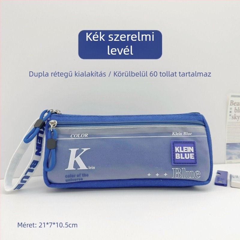 Vászon tolltartó fiúknak – Koreai stílus, egyszerű vagy testreszabható