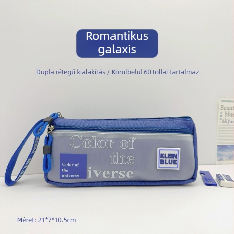 Vászon tolltartó fiúknak – Koreai stílus, egyszerű vagy testreszabható
