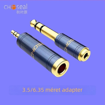 Akihabara 6,5 mm-től 3,5 mm-ig audio adapter gitárhoz, billentyűzethez, mikrofonhoz, fejhallgatóhoz – modell QD2022/QD2023