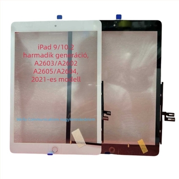 Csere érintőképernyő-panel iPad 7–10 generációhoz (2018), kompatibilis az 1–3. generációval