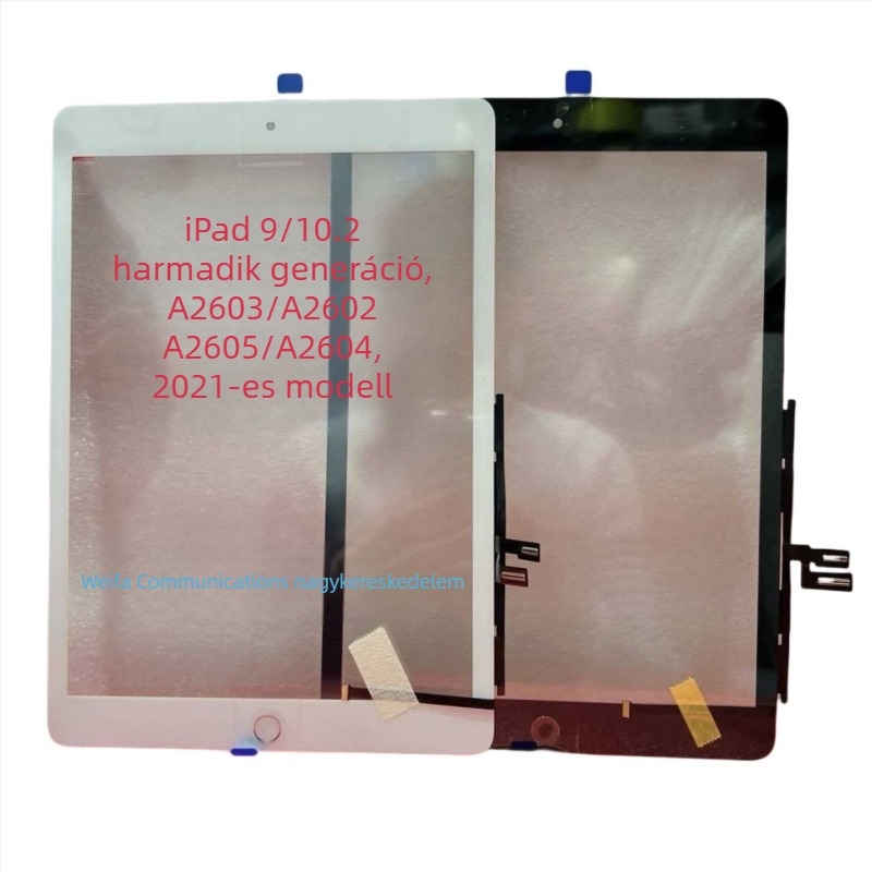 Csere érintőképernyő-panel iPad 7–10 generációhoz (2018), kompatibilis az 1–3. generációval