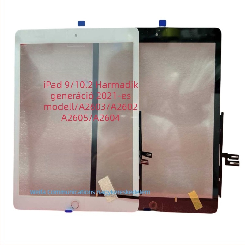 Csere érintőképernyő-panel iPad 7–10 generációhoz (2018), kompatibilis az 1–3. generációval