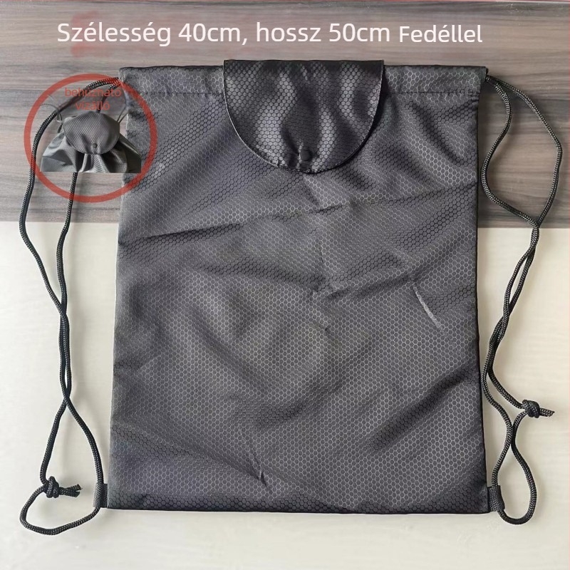 Sisak tároló táska, poliészter, vízálló, akasztóval, univerzális kompatibilitás