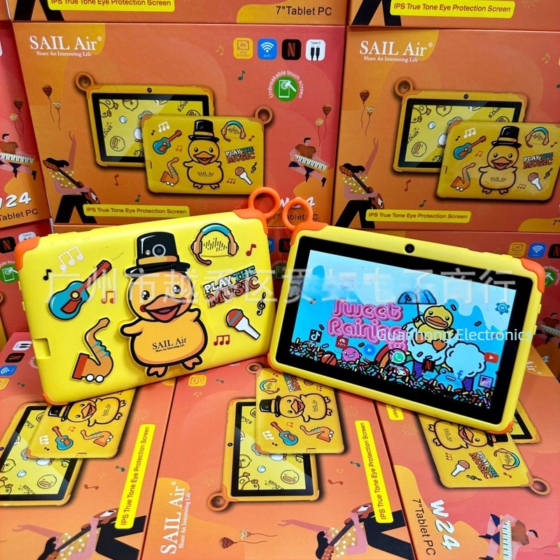 Szórakoztató táblagép Android Quad-core processzorral, 256GB flash memóriával, Dual kamera, Wi-Fi, 3500mAh akkumulátor